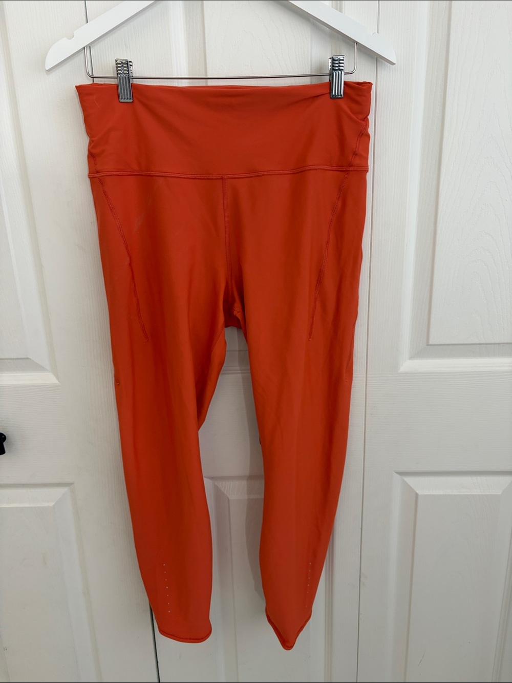 Athleta Bright Orange High-Rise Performance Leggings